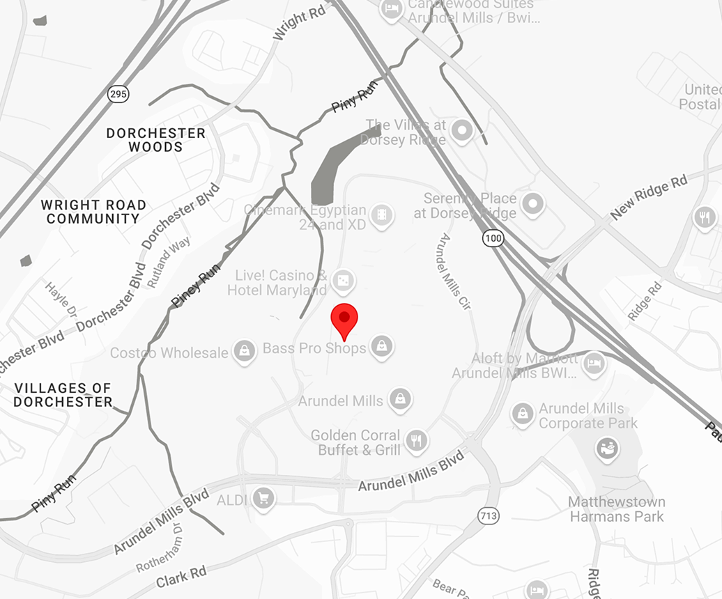 Map showing Koho at Arundel Mills